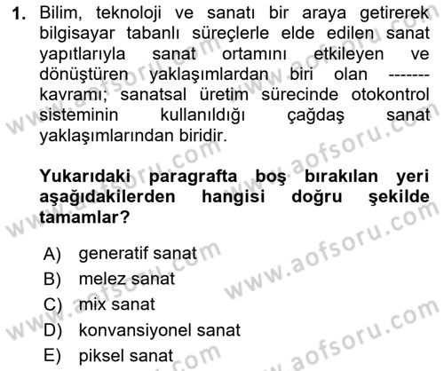 Dijital Görüntüleme İşleme Yöntemleri Dersi 2024 - 2025 Yılı (Final) Dönem Sonu Sınav Soruları 1. Soru
