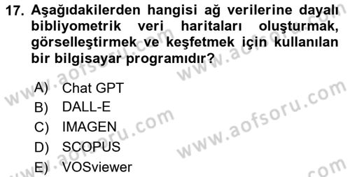 Dijital Görüntüleme İşleme Yöntemleri Dersi 2024 - 2025 Yılı (Final) Dönem Sonu Sınav Soruları 17. Soru