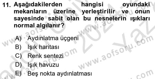 Dijital Görüntüleme İşleme Yöntemleri Dersi 2024 - 2025 Yılı Yaz Okulu Sınav Soruları 11. Soru