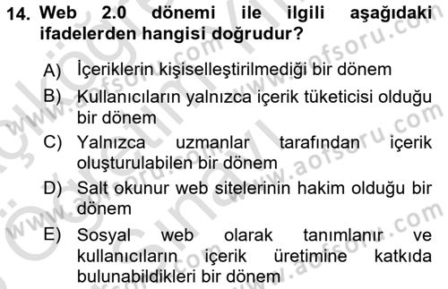Dijital Görüntüleme İşleme Yöntemleri Dersi 2024 - 2025 Yılı Yaz Okulu Sınav Soruları 14. Soru