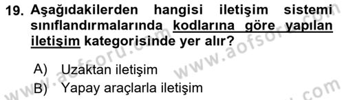Dijital Görüntüleme İşleme Yöntemleri Dersi 2024 - 2025 Yılı Yaz Okulu Sınav Soruları 19. Soru