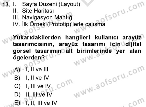 Dijital Görüntüleme İşleme Yöntemleri Dersi 2025 - 2026 Yılı (Vize) Ara Sınav Soruları 13. Soru