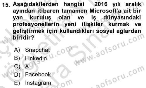 Dijital Görüntüleme İşleme Yöntemleri Dersi 2025 - 2026 Yılı (Vize) Ara Sınav Soruları 15. Soru