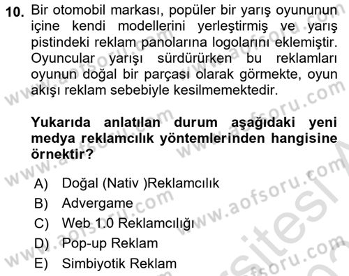 Dijital Görüntüleme İşleme Yöntemleri Dersi 2025 - 2026 Yılı (Final) Dönem Sonu Sınav Soruları 10. Soru