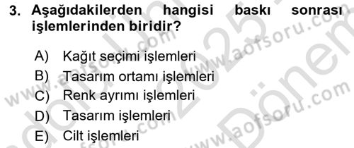 Dijital Görüntüleme İşleme Yöntemleri Dersi 2025 - 2026 Yılı (Final) Dönem Sonu Sınav Soruları 3. Soru