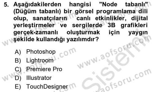 Dijital Görüntüleme İşleme Yöntemleri Dersi 2025 - 2026 Yılı (Final) Dönem Sonu Sınav Soruları 5. Soru