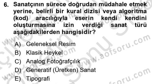 Dijital Görüntüleme İşleme Yöntemleri Dersi 2025 - 2026 Yılı (Final) Dönem Sonu Sınav Soruları 6. Soru