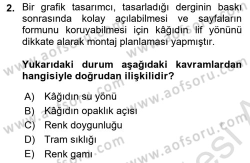 Dijital Görüntüleme İşleme Yöntemleri Dersi 2025 - 2026 Yılı Yaz Okulu Sınav Soruları 2. Soru