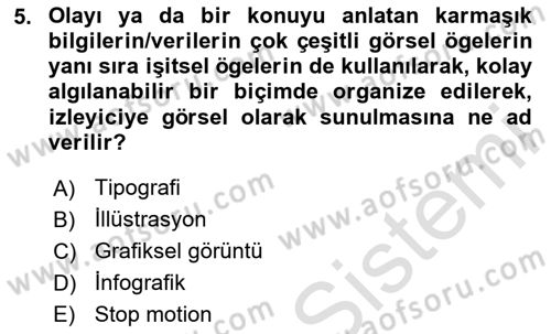 Dijital Görüntüleme İşleme Yöntemleri Dersi 2025 - 2026 Yılı Yaz Okulu Sınav Soruları 5. Soru