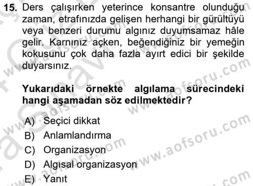 Görsel İletişim Ve Kuramları Dersi 2023 - 2024 Yılı (Vize) Ara Sınav Soruları 15. Soru