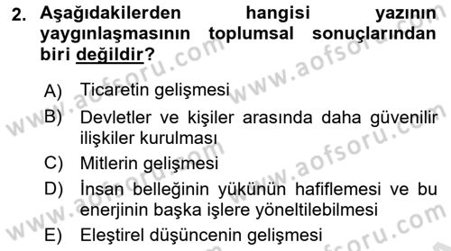 Görsel İletişim Ve Kuramları Dersi 2023 - 2024 Yılı (Vize) Ara Sınav Soruları 2. Soru
