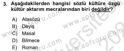 Görsel İletişim Ve Kuramları Dersi 2023 - 2024 Yılı (Vize) Ara Sınav Soruları 3. Soru