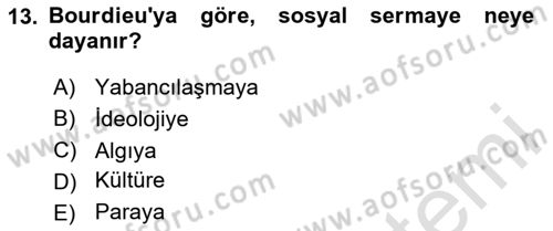 Görsel İletişim Ve Kuramları Dersi 2023 - 2024 Yılı Yaz Okulu Sınav Soruları 13. Soru