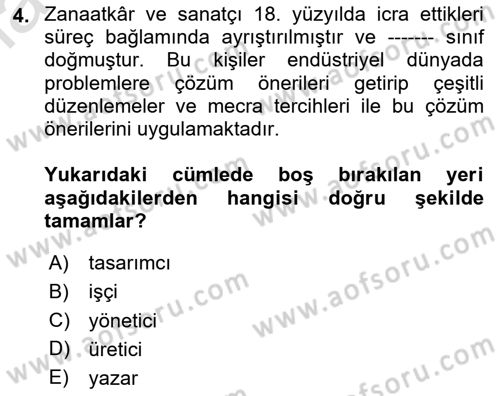 Görsel İletişim Ve Kuramları Dersi 2023 - 2024 Yılı Yaz Okulu Sınav Soruları 4. Soru