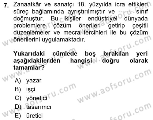 Görsel İletişim Ve Kuramları Dersi 2024 - 2025 Yılı (Vize) Ara Sınav Soruları 7. Soru
