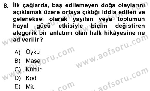 Görsel İletişim Ve Kuramları Dersi 2024 - 2025 Yılı (Final) Dönem Sonu Sınav Soruları 8. Soru