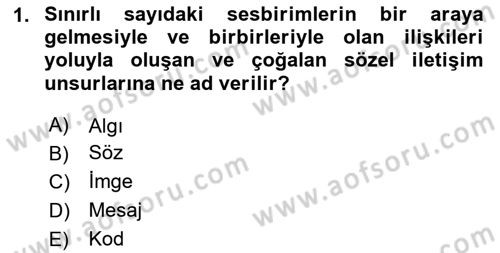Görsel İletişim Ve Kuramları Dersi 2024 - 2025 Yılı Yaz Okulu Sınav Soruları 1. Soru