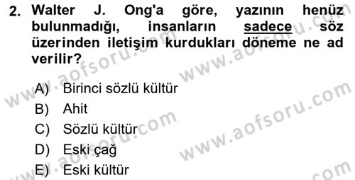 Görsel İletişim Ve Kuramları Dersi 2024 - 2025 Yılı Yaz Okulu Sınav Soruları 2. Soru