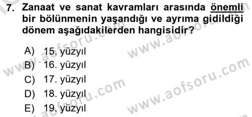 Görsel İletişim Ve Kuramları Dersi 2025 - 2026 Yılı (Vize) Ara Sınav Soruları 7. Soru
