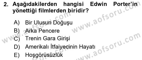 Dijital Video Kurgu Ve Efekt Dersi 2023 - 2024 Yılı (Vize) Ara Sınav Soruları 2. Soru