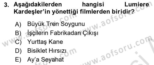 Dijital Video Kurgu Ve Efekt Dersi 2023 - 2024 Yılı (Vize) Ara Sınav Soruları 3. Soru