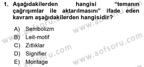 Dijital Video Kurgu Ve Efekt Dersi 2023 - 2024 Yılı Yaz Okulu Sınav Soruları 1. Soru