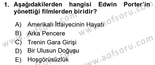 Dijital Video Kurgu Ve Efekt Dersi 2024 - 2025 Yılı (Vize) Ara Sınav Soruları 1. Soru