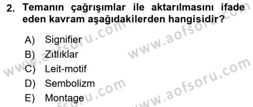 Dijital Video Kurgu Ve Efekt Dersi 2025 - 2026 Yılı (Final) Dönem Sonu Sınav Soruları 2. Soru