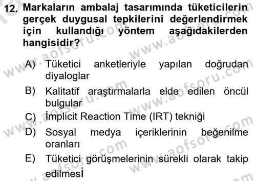 Kurumsal Kimlik Tasarımı Dersi 2023 - 2024 Yılı (Final) Dönem Sonu Sınav Soruları 12. Soru