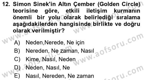 Kurumsal Kimlik Tasarımı Dersi 2024 - 2025 Yılı Yaz Okulu Sınav Soruları 12. Soru