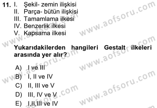 Kurumsal Kimlik Tasarımı Dersi 2025 - 2026 Yılı (Vize) Ara Sınav Soruları 11. Soru