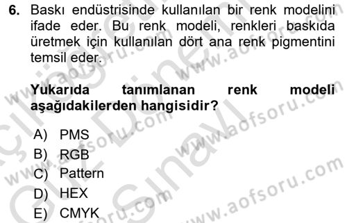 Kurumsal Kimlik Tasarımı Dersi 2025 - 2026 Yılı (Final) Dönem Sonu Sınav Soruları 6. Soru