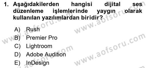 Dijital Medya Ve Arayüz Tasarımı Dersi 2023 - 2024 Yılı (Vize) Ara Sınav Soruları 1. Soru