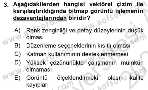 Dijital Medya Ve Arayüz Tasarımı Dersi 2023 - 2024 Yılı (Vize) Ara Sınav Soruları 3. Soru