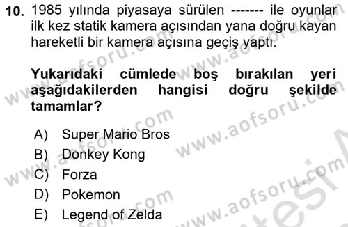 Dijital Medya Ve Arayüz Tasarımı Dersi 2023 - 2024 Yılı (Final) Dönem Sonu Sınav Soruları 10. Soru