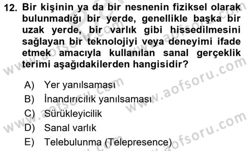 Dijital Medya Ve Arayüz Tasarımı Dersi 2023 - 2024 Yılı (Final) Dönem Sonu Sınav Soruları 12. Soru