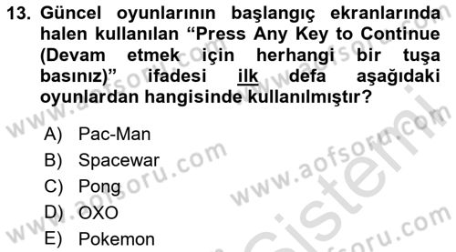 Dijital Medya Ve Arayüz Tasarımı Dersi 2023 - 2024 Yılı (Final) Dönem Sonu Sınav Soruları 13. Soru