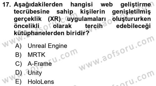 Dijital Medya Ve Arayüz Tasarımı Dersi 2023 - 2024 Yılı (Final) Dönem Sonu Sınav Soruları 17. Soru