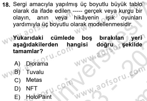 Dijital Medya Ve Arayüz Tasarımı Dersi 2023 - 2024 Yılı (Final) Dönem Sonu Sınav Soruları 18. Soru
