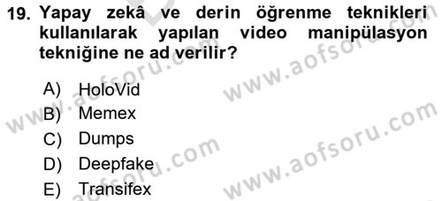 Dijital Medya Ve Arayüz Tasarımı Dersi 2023 - 2024 Yılı (Final) Dönem Sonu Sınav Soruları 19. Soru