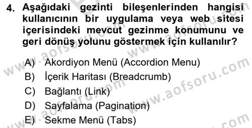 Dijital Medya Ve Arayüz Tasarımı Dersi 2023 - 2024 Yılı (Final) Dönem Sonu Sınav Soruları 4. Soru