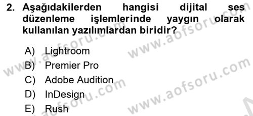 Dijital Medya Ve Arayüz Tasarımı Dersi 2023 - 2024 Yılı Yaz Okulu Sınav Soruları 2. Soru