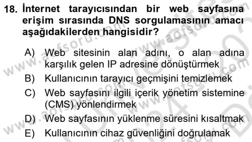 Dijital Medya Ve Arayüz Tasarımı Dersi 2024 - 2025 Yılı (Vize) Ara Sınav Soruları 18. Soru