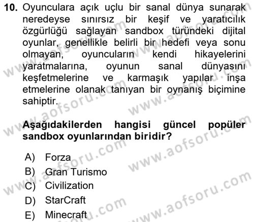 Dijital Medya Ve Arayüz Tasarımı Dersi 2024 - 2025 Yılı (Final) Dönem Sonu Sınav Soruları 10. Soru