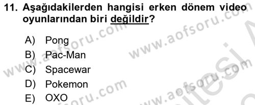 Dijital Medya Ve Arayüz Tasarımı Dersi 2024 - 2025 Yılı (Final) Dönem Sonu Sınav Soruları 11. Soru