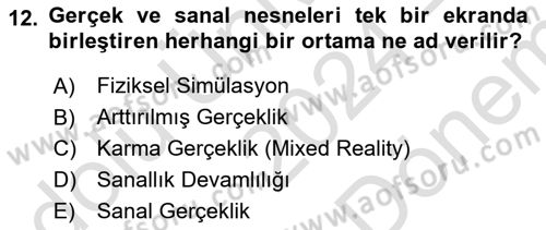Dijital Medya Ve Arayüz Tasarımı Dersi 2024 - 2025 Yılı (Final) Dönem Sonu Sınav Soruları 12. Soru