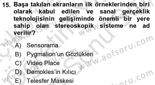 Dijital Medya Ve Arayüz Tasarımı Dersi 2024 - 2025 Yılı (Final) Dönem Sonu Sınav Soruları 15. Soru