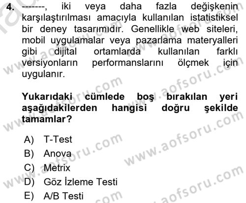 Dijital Medya Ve Arayüz Tasarımı Dersi 2024 - 2025 Yılı Yaz Okulu Sınav Soruları 4. Soru