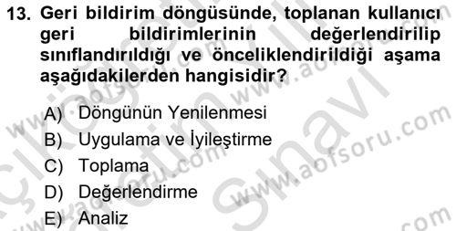 Dijital Medya Ve Arayüz Tasarımı Dersi 2025 - 2026 Yılı (Vize) Ara Sınav Soruları 13. Soru