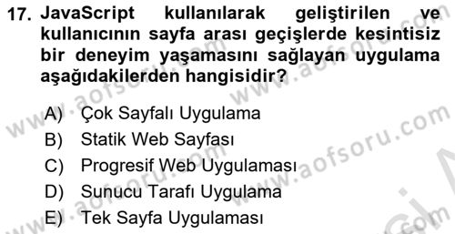 Dijital Medya Ve Arayüz Tasarımı Dersi 2025 - 2026 Yılı (Vize) Ara Sınav Soruları 17. Soru